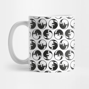 Yin Yang Cat Tao Pattern by Tobe Fonseca Mug